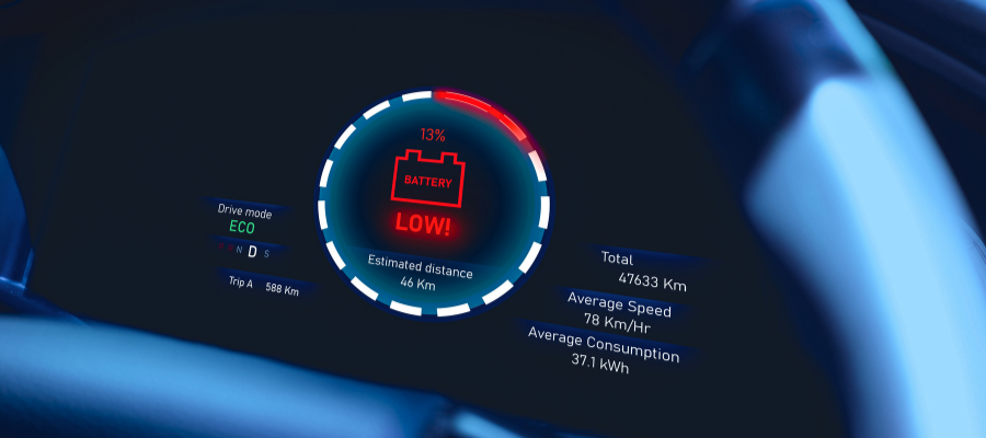 Elektrik Araç Bataryanın Mevcut Seviyesi