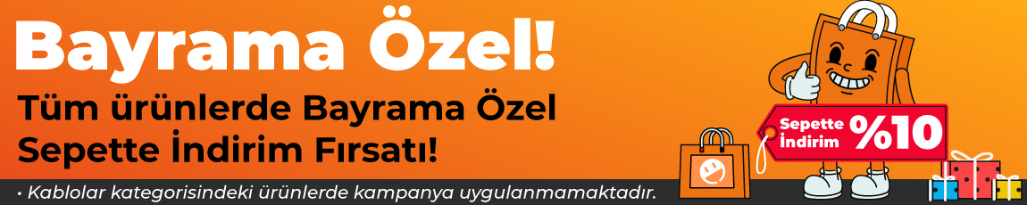 Bayrama Özel Sepette %10 İNDİRİM!